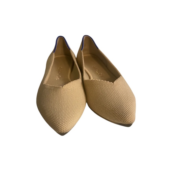 Rothy's Tan Flats Elegant Pointed-Toe Loafers - Picture 5 of 6